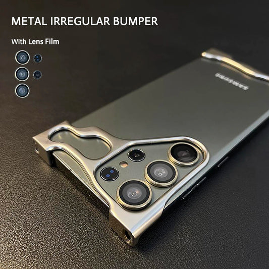 Irregular Aluminum Alloy Bumper Cellphone Case