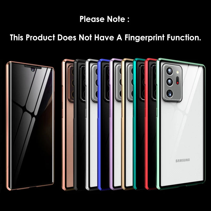 360° Full Surround Metal Magnetic Front Anti-Spy Glass Case